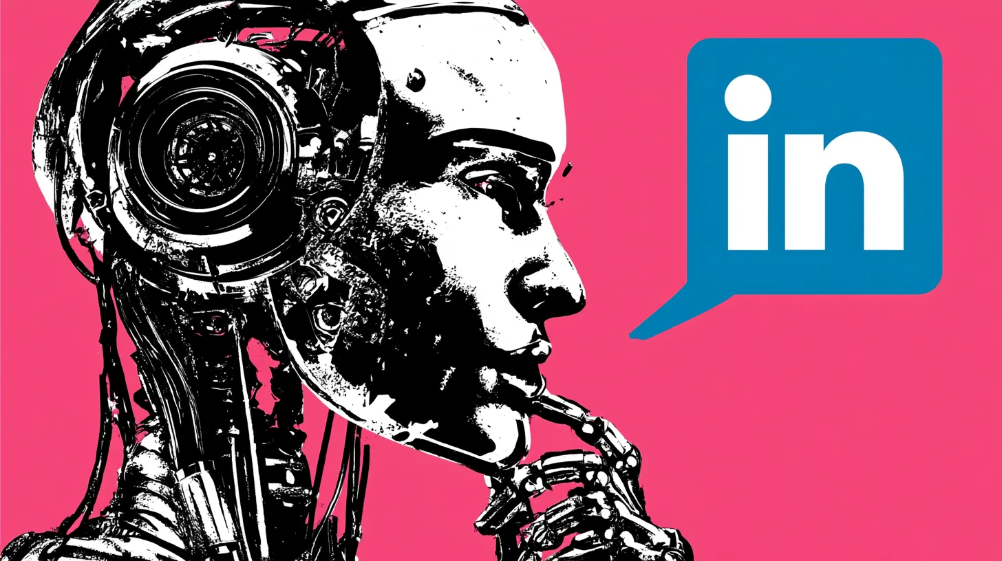 Billede til prompten: ChatGPT prompt til LinkedIn: Skriv B2B-opslag [Dansk]